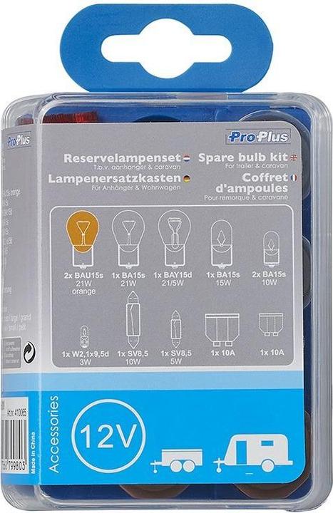 Actual product image ProPlus Lamp replacement box for trailers & caravans 12 pieces