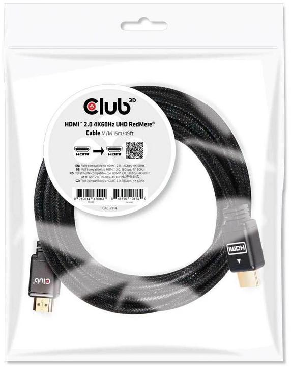 Immagine prodotto Club 3D HDMI (Typ A) — HDMI (Typ A) (15 m, HDMI)