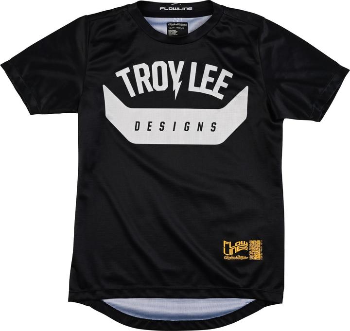 Troy Lee Designs Flowline SS Jersey, Aircore, black, youth XL (XL)