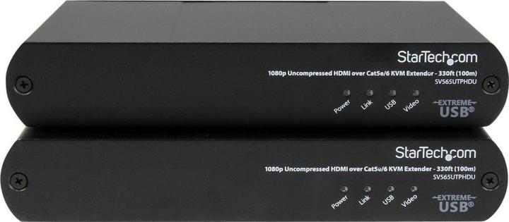 Produktbild StarTech USB HDMI über Cat5e / 6 KVM Konsolen Extender mit 1080p unkomprimiertem Video - 100m - Cat5e Cat...