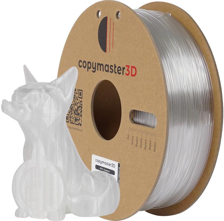 Produktbild Copymaster3D PET-G Filament for 3D Printer, 1.75 mm, Transparent (PETG-GF, 1.75 mm, Transparent)