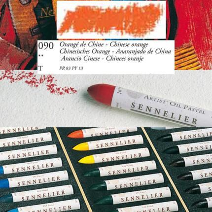 Image du produit Sennelier Oelpastell Taille standard Orange de Chine 90 (Orange chinoise)