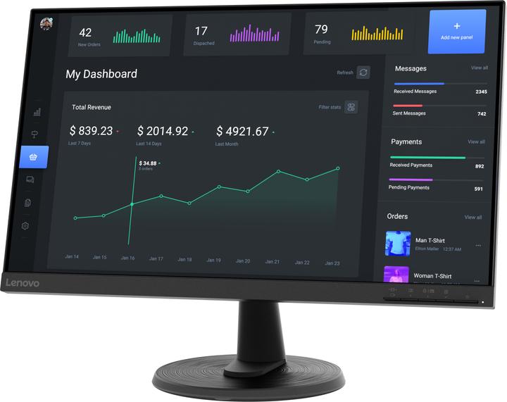 Image du produit Lenovo D24-40 (1920 x 1080 pixels, 23.80")