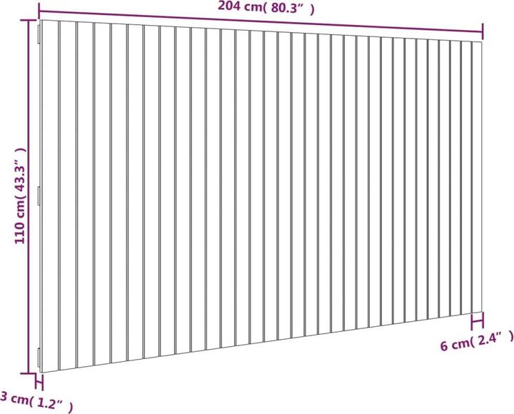 Actual product image VidaXL Chloé (204 x 3 x 110 cm)