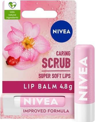 NIVEA Caring Scrub Lip Scrub Rosehip 4.8G
