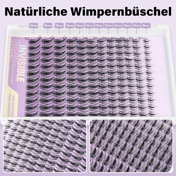 Actual product image B&Q Lash Extension Set mit unsichtbarem Band (144 Stück) (Artificial eyelashes)
