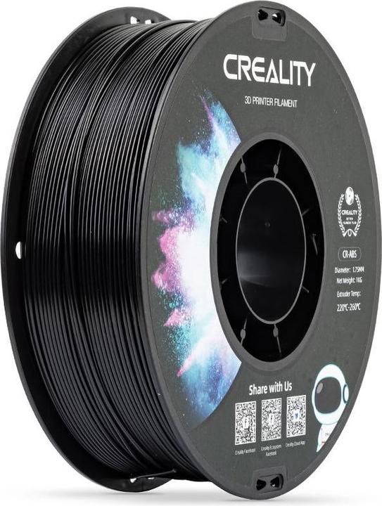 Actual product image Creality Filament ABS (ABS, 1.75 mm, 1000 g, Black)