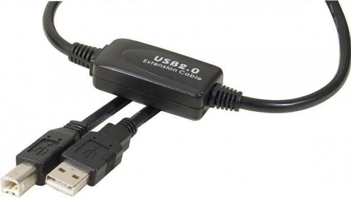 NoName Cavo USB 10m A/B M/M amplificato (USB 2.0)