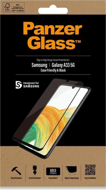 Produktbild PanzerGlass Case Friendly AB (1 Stück, Samsung Galaxy A33 5G)