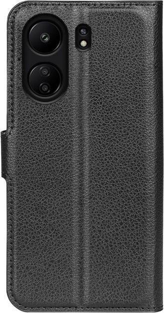 Actual product image MU Classic Litchi Leather Bookcover Series (Xiaomi Poco C65, Xiaomi Redmi 13C)