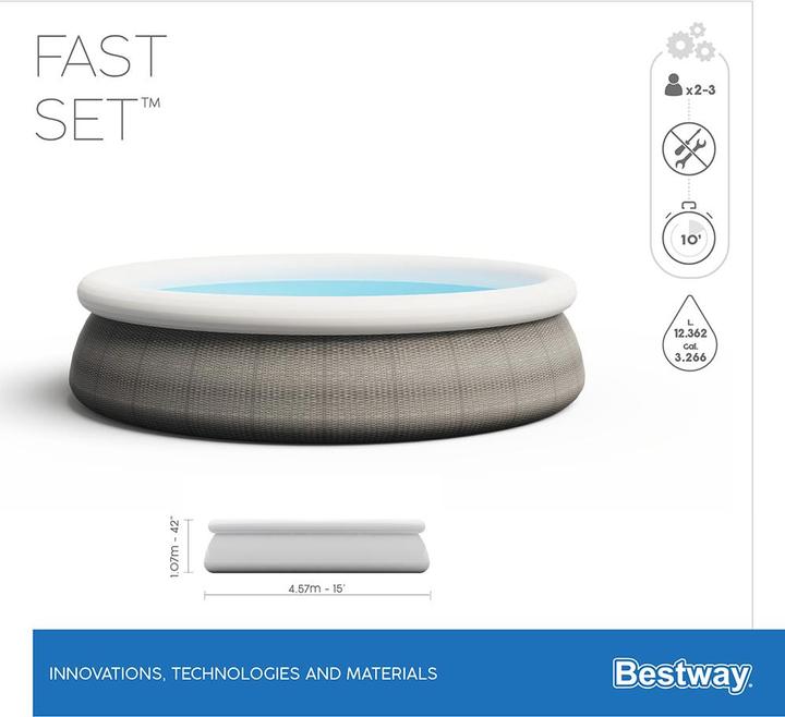 Produktbild Bestway Fast Ste Pool Set (Ø 457 x 107 cm)