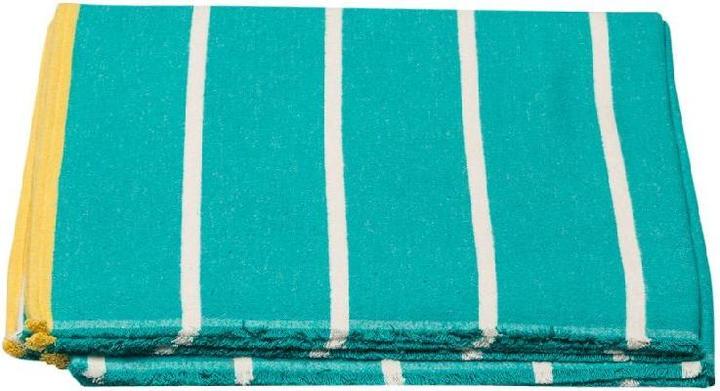 Produktbild David Fussenegger Flanelldecke Streif.verde mare.45425440 (140 x 200 cm)