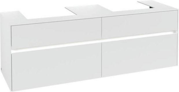 Produktbild Villeroy & Boch V&B Waschtischunterschrank COLLARO 160x54,8x50cm m LED-B. White Matt