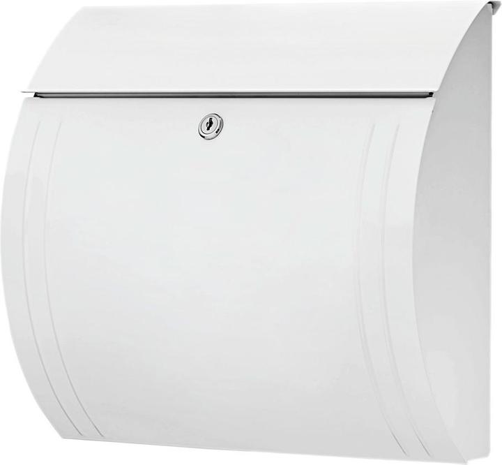 Produktbild Burg Wächter MODENA 857 W Briefkasten Stahlblech Weiss (MODENA 857 W)