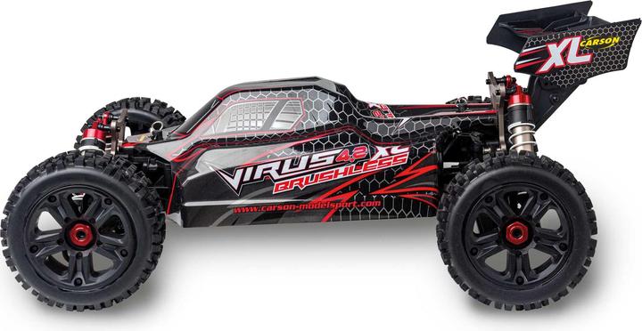 Actual product image Carson 1:8 Virus 4.2 XL 100% RTR schwarz/rot (RTR Ready-to-Run)