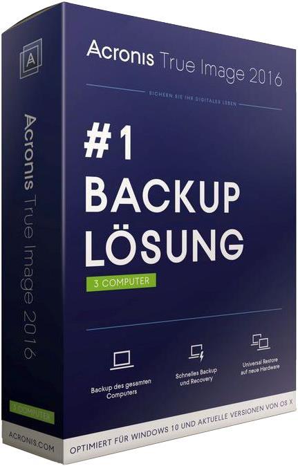 Produktbild Acronis True Image 2016 (3 User)
