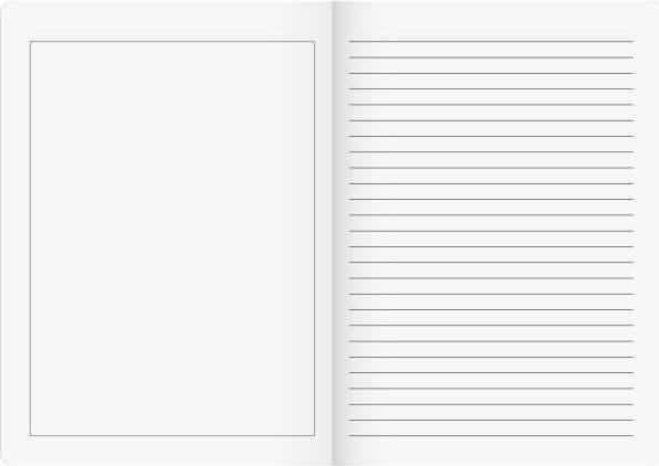 Actual product image Storybook ruled 4G lined DIN A4 without margin, 16 sheets (A4, Lined)