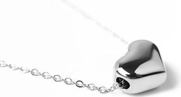 Vuch Gentle necklace with a heart of Deep Love Silver (L)