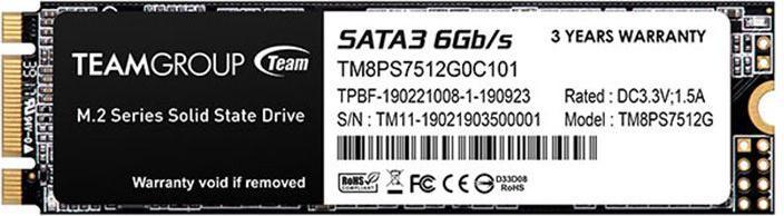 Actual product image Team Group MS30 (512 GB, M.2 2280)