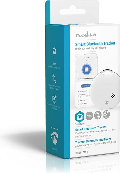 Produktbild Nedis SmartLife Bluetooth Tracker - White (Android, iOS)