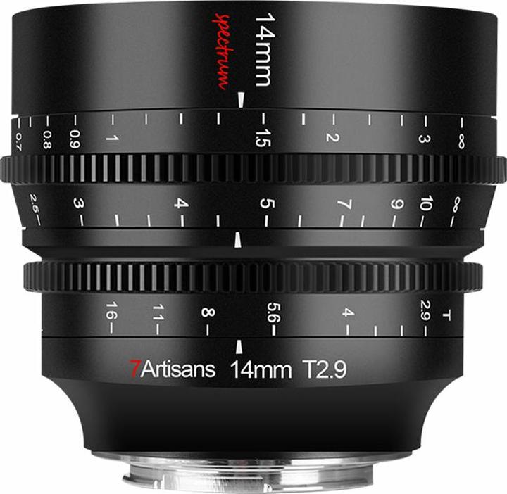 7artisans Spectrum 14mm T2.9 Canon RF (Canon RF, APS-C / DX)