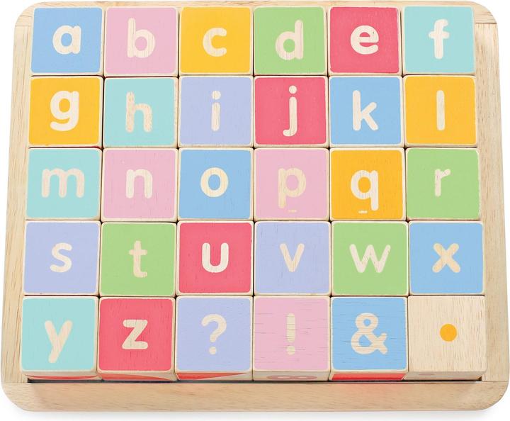 Image du produit Le Toy Van Cubes en bois colorés - ABC & plus