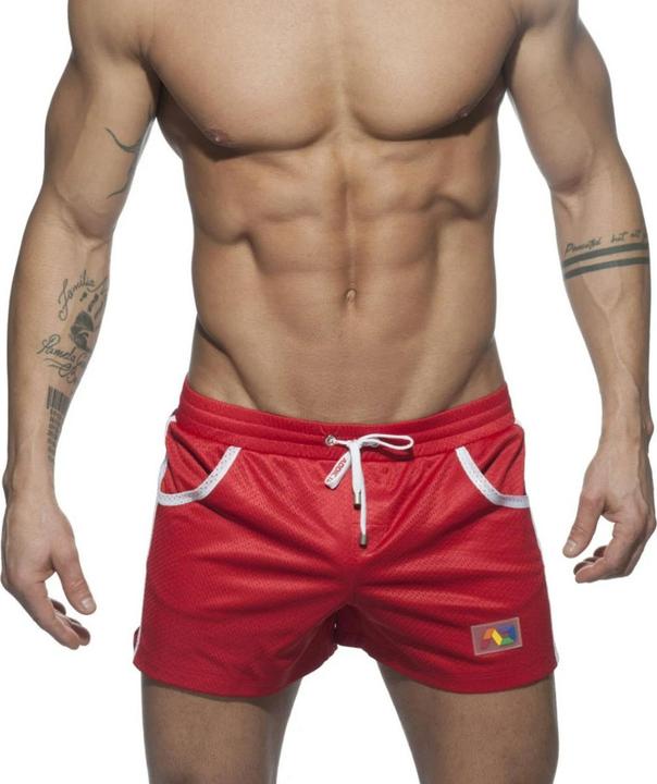 Actual product image Addicted MESH RAINBOW SHORT red (XL)