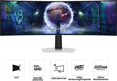 Actual product image Samsung Odyssey OLED G9 S49DG934SU (5120 x 1440 pixels, 49")