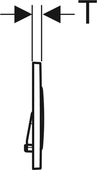 Produktbild Geberit Sigma20 Betätigungsplatte für 2-Mengen-Spülung (schwarz matt / schwarz matt)