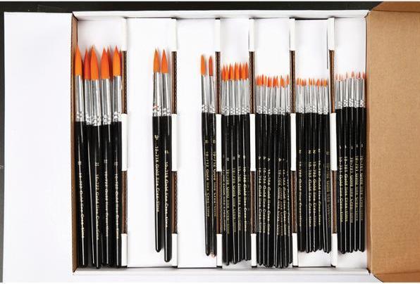 Actual product image Creativ Company Ronde Penselen - 7 maten, 84st. (7 mm)