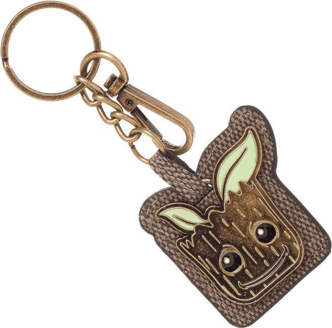 Actual product image Bioworld Marvel Official Guardians of the Galaxy Groot PU and Metal Keyring Keyring