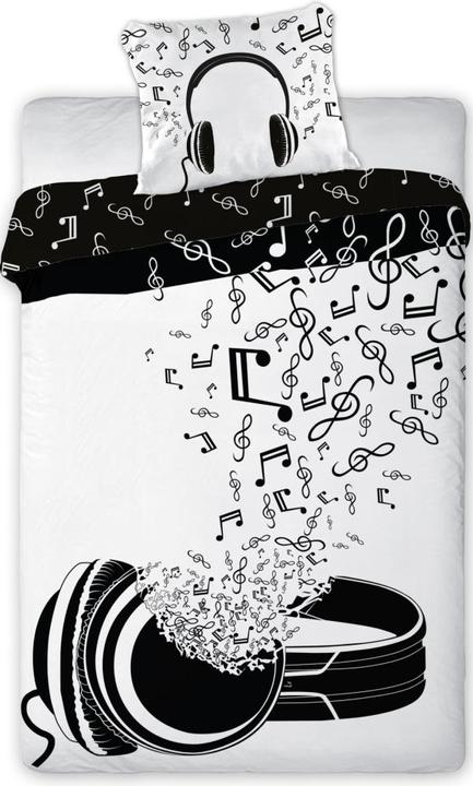 Productafbeelding Faro Jeugd Beddengoed MUSIC Set 140x200cm + Kussen 70x90cm