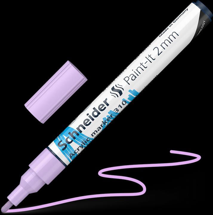 Actual product image Schneider Acrylic marker Paint-It 310 2mm pastel purple (Lilac, 2 mm, 1 x)
