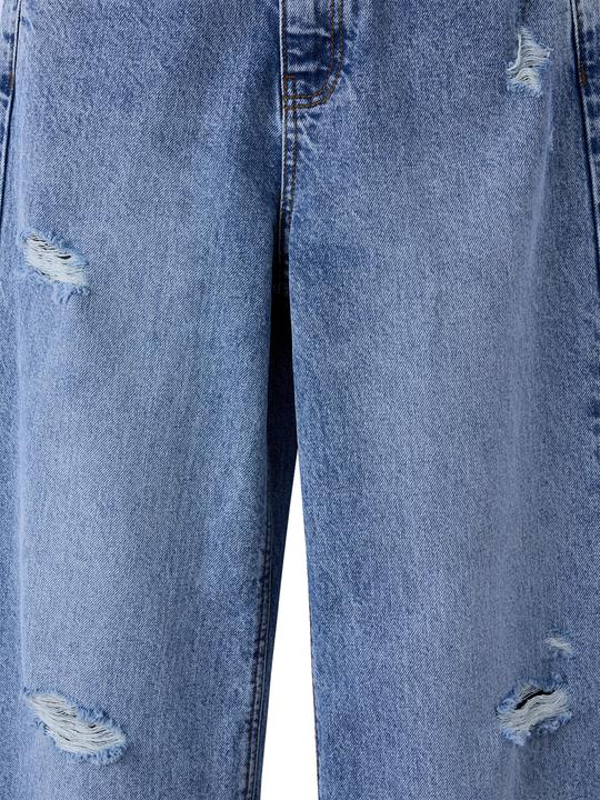 Jonen Mädchen Loose-Fit-Jeans mit Used-Effekt