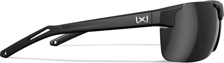 Actual product image Wiley X WX PRIME Lenses: CAPTIVATE™ Polarized black Mirror, Frame: matte black (Mat Black, CAPTIVATE™ Polarised black Mirror)