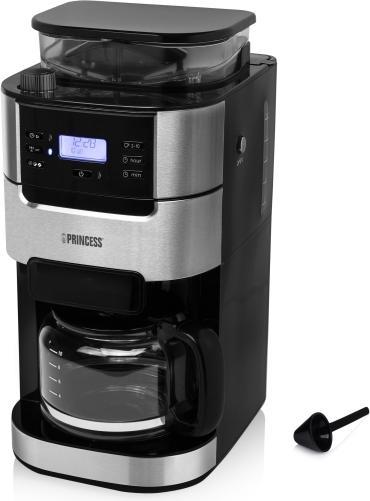 Produktbild Princess 249411 Grind and Brew Roma, Drip coffee maker, 1.6 L, Coffee beans, Built-in grinder, 1050