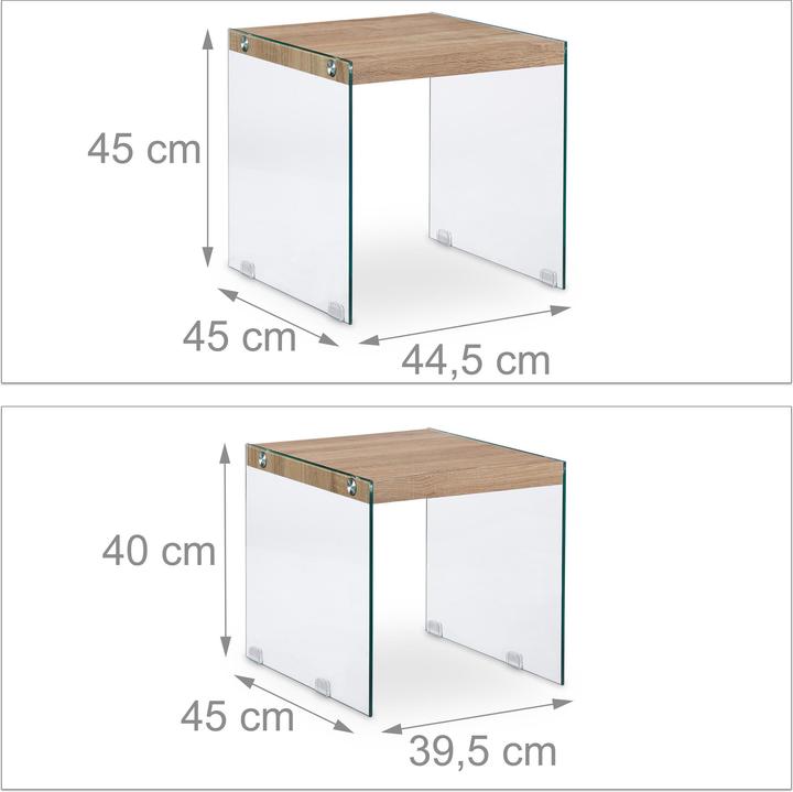 Actual product image Relaxdays Vivienne (44.5 x 45 x 45 cm)