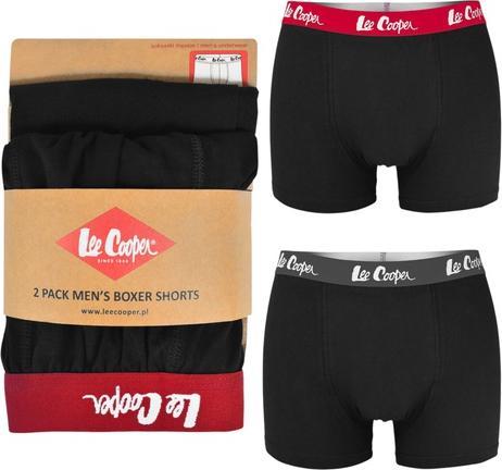 Lee Cooper Herren Boxershorts Duobox Schwarz (XL)