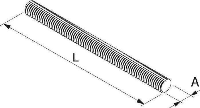 Produktbild Fischer Gewindestift GS Gewinde M12x120mm galvanisch verzinkt