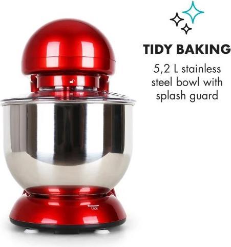 Actual product image Klarstein Bella Rossa Food Processor1200 Watt, 5 Litre, Red