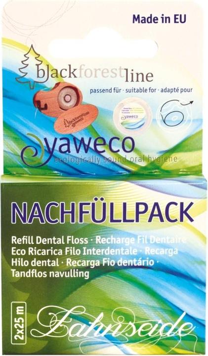 Yaweco Nachfüllpackung Zahnseide aus Seide & Bienenwachs - 2x25m - (25 m)