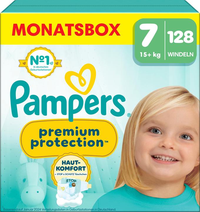 Actual product image Pampers Premium Protection (Size 7, Monthly box, 1 Piece)