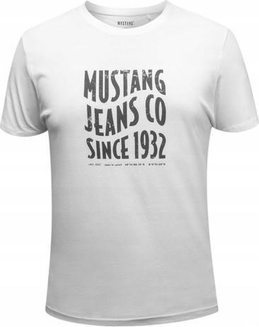 Actual product image Mustang T-Shirt Lounge Shirt Herren Weiss (XL)