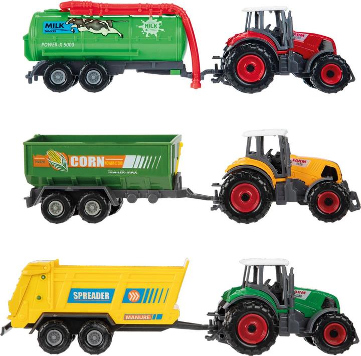 Image du produit Toi-Toys Tracteur métallique avec remorque