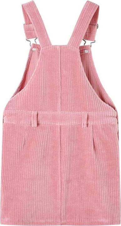 VidaXL Kinder-Latzkleid Cord Hellrosa 128,Material: 58 % Baumwolle (128)