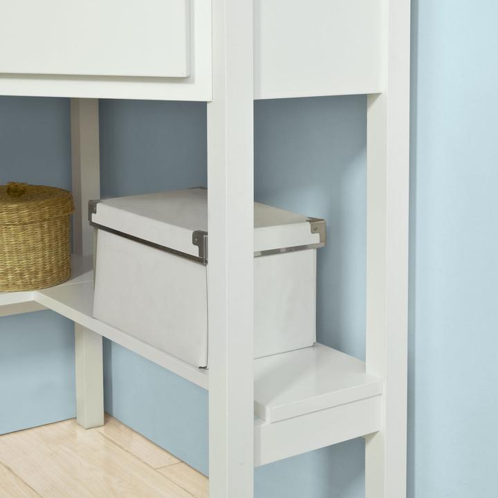 Actual product image SoBuy Corner desk with shelf and drawer (76 x 76 x 76 cm)