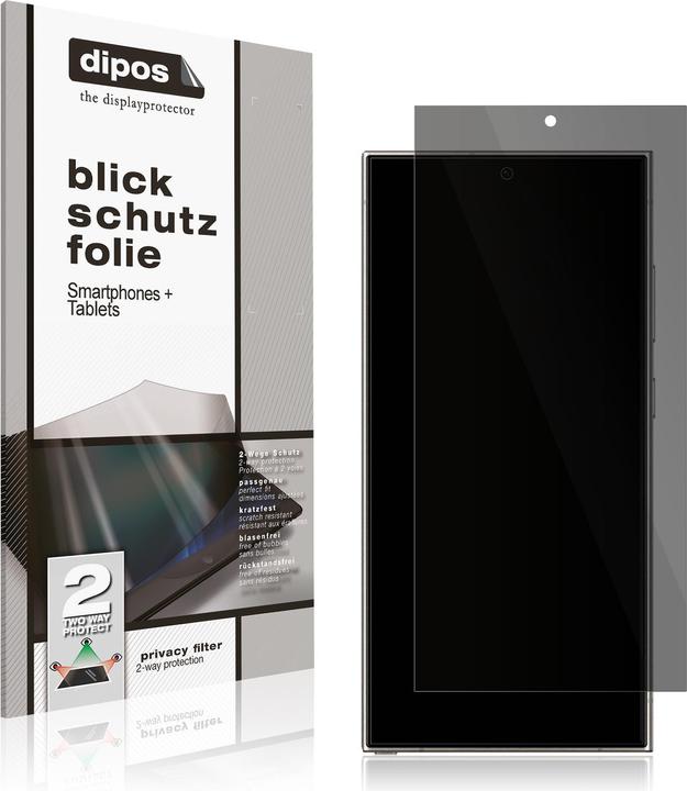 Produktbild Dipos Blickschutzfolie 2-Way Anti-Shock (1 Stück, Samsung Galaxy S24 Ultra)