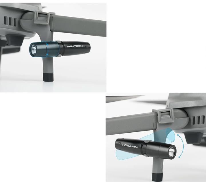 Image du produit Pgytech Rallonge de train d'atterrissage et phares à double LED (Support d'atterrissage pour drones, DJI Mavic 2)
