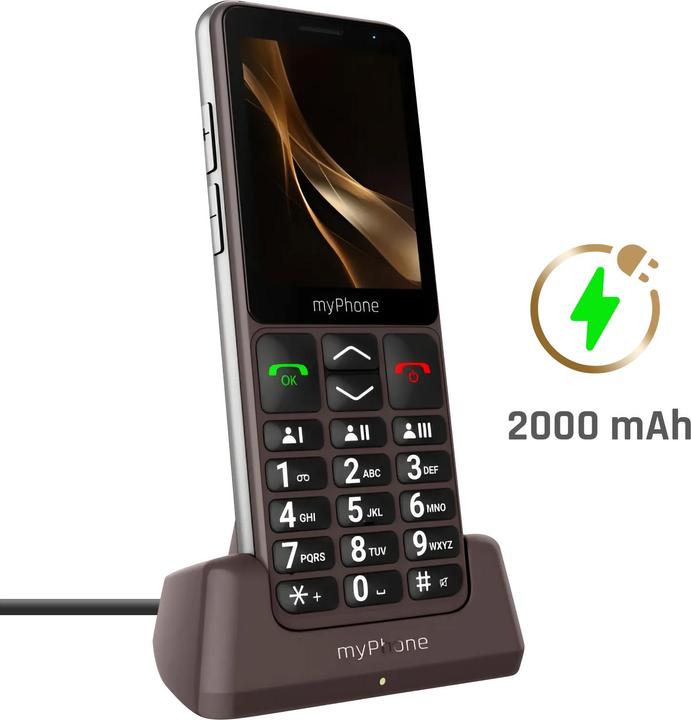 Actual product image Myphone Bueno LTE Praline Collection 4G 2000 mAh IPS 28 toetstelefoon 240x320px SOSknop dockstation (2.80", 4G)