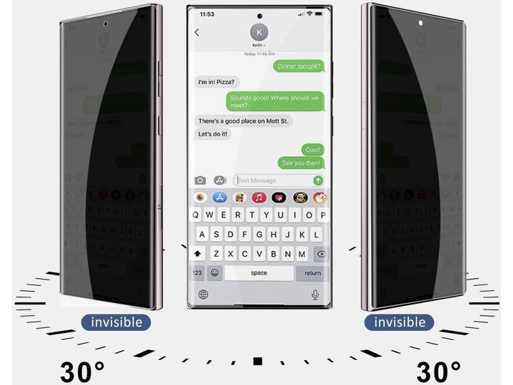 Actual product image Screenguard Privacy Screen Samsung Galaxy S23 Ultra Screen Protector armoured glass (1 Piece, Samsung Galaxy S21)